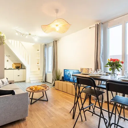 Par Easy- Grand Duplex- Gare Transilien J A 5 Min A Pieds 아파트 *
